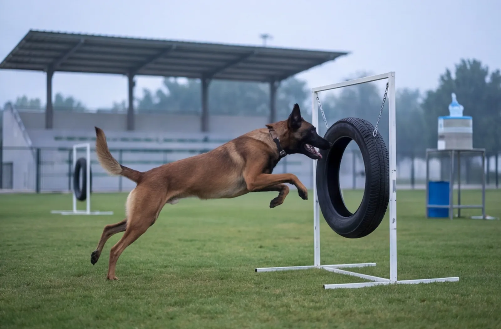 Dog: clear round in fci height class at Grass agility ground to confirm.